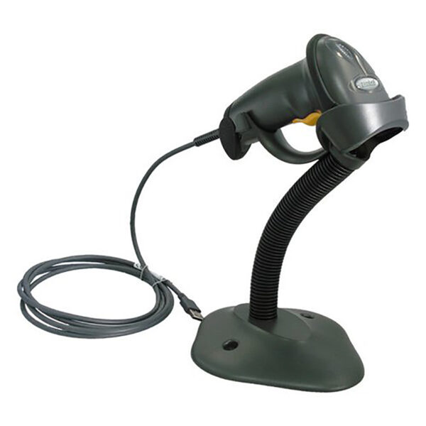 Zebra LS2208 Single Line Laser Barcode Scanner with Stand