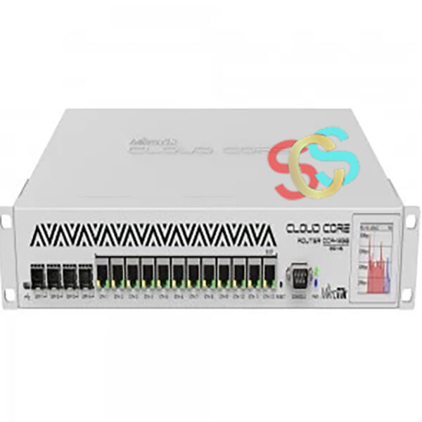 Mikrotik CCR1036-12G-4S Gx36 CPU (36-cores, 1.2GHz per core), Two SODIMM DDR3 slots, 2x2GB DDR3 10600 modules installed, 12 Gigabit, 4 1.25G Ethernet SFP cage (Mini-GBIC; SEP module not included), 1GB Onboard NAND, Mikro Tik RouterOS v6 (64bit) Level 6 license Network Router