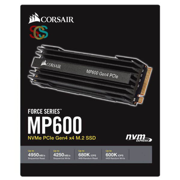 Corsair Force Series MP600 NVMe 1TB M.2 2280 PCIe Gen4x4 SSD Drive