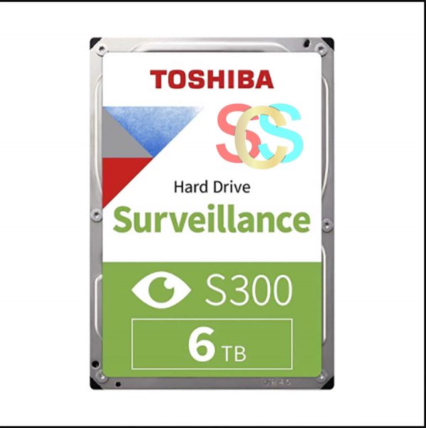 Toshiba S300 6TB 3.5 Inch SATA 5400RPM Surveillance HDD