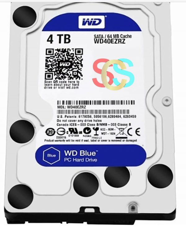 Western Digital Blue 4TB 3.5 Inch SATA 5400RPM Desktop HDD