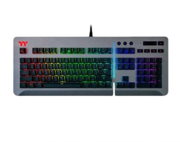 Thermaltake Level 20 RGB Cherry MX Blue Wired Gaming Mechanical Space Gray Keyboard - Image 2