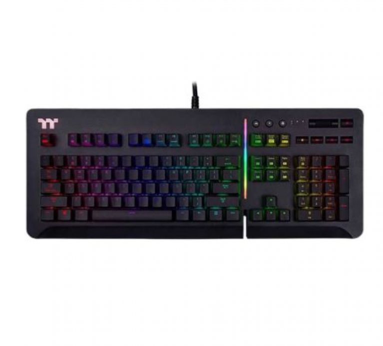 Thermaltake Level 20 RGB Razer Green Wired Gaming Mechanical Black Keyboard - Image 2