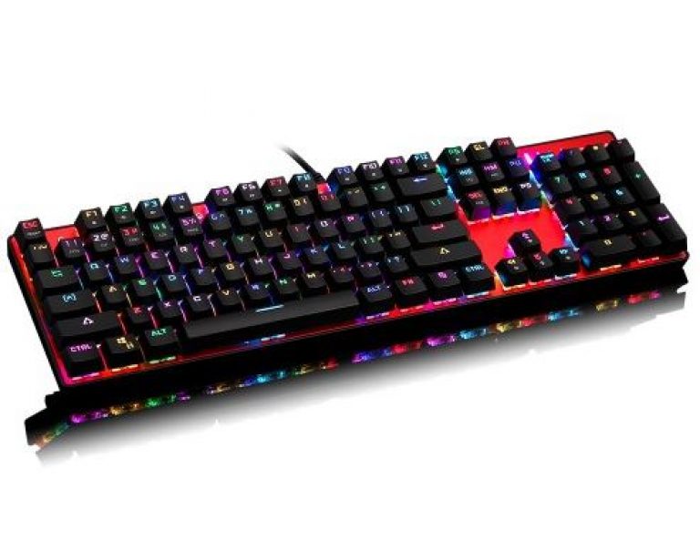 Motospeed CK104 RGB Backlit Wired Black Blue Switch Mechanical Gaming Keyboard - Image 2