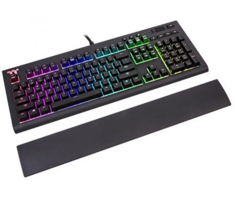 Thermaltake TT Premium X1 RGB Cherry MX Blue Wired Gaming Mechanical Black Keyboard - Image 3