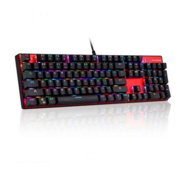 Motospeed CK104 RGB Backlit Wired Black Blue Switch Mechanical Gaming Keyboard - Image 3