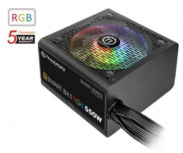 Thermaltake Smart BX1 RGB 550W 80 Plus Bronze Power Supply - Image 2