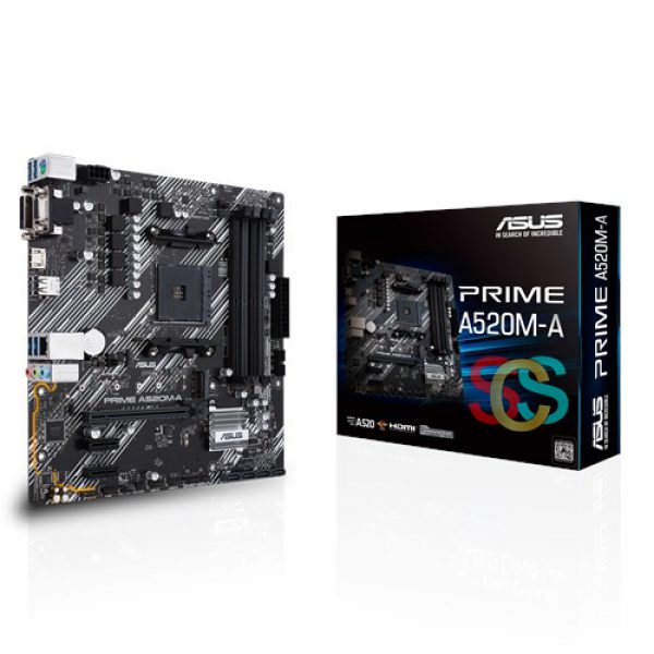 Asus PRIME A520M-A DDR4 AMD AM4 Socket Mainboard