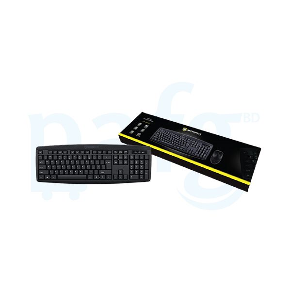 Micropack KM-203W Black Wireless Keyboard & Mouse Combo with Bangla#SS0161C - Image 2