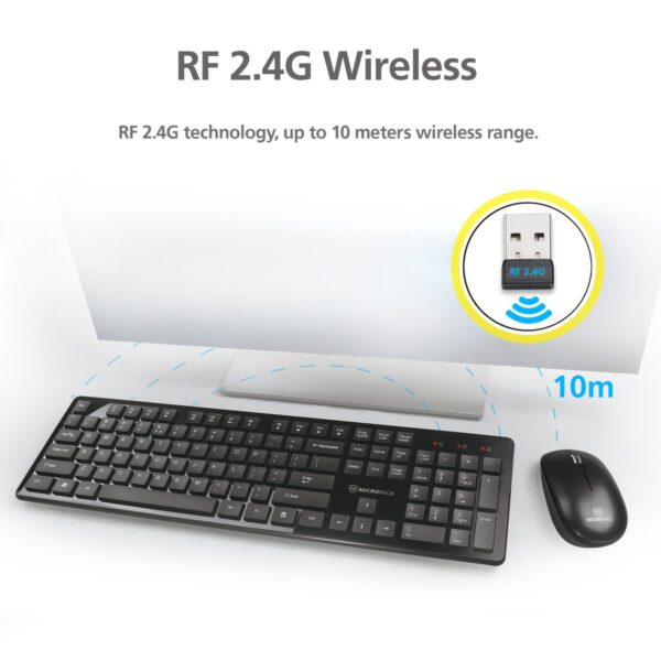 Micropack KM-236W Wireless Combo Keyboard & Mouse - Image 3