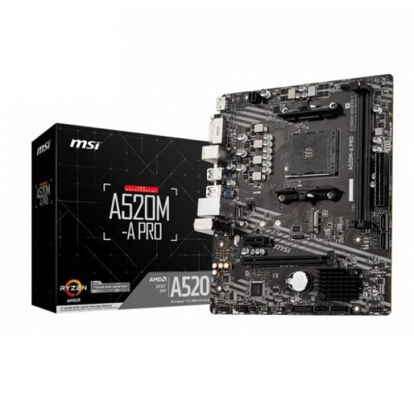MSI A520M-A PRO DDR4 AMD AM4 Socket Mainboard