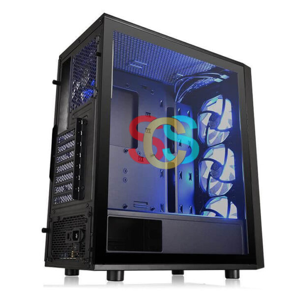 Thermaltake Versa J22 TG RGB Tempered Glass Mid Tower Black Desktop Case)