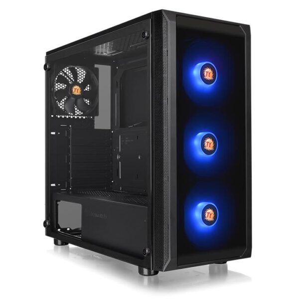 Thermaltake Versa J23 TG RGB Tempered Glass Side Window Mid Tower Black Desktop Case - Image 2