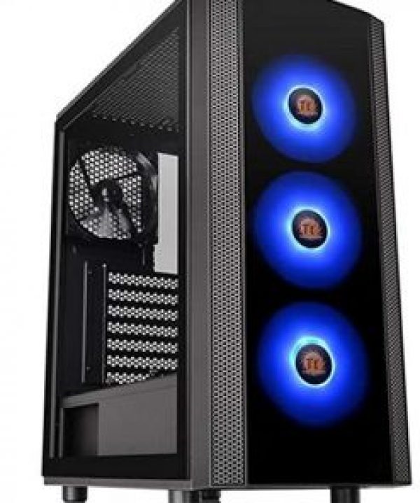 Thermaltake Versa J23 TG RGB Tempered Glass Side Window Mid Tower Black Desktop Case - Image 3