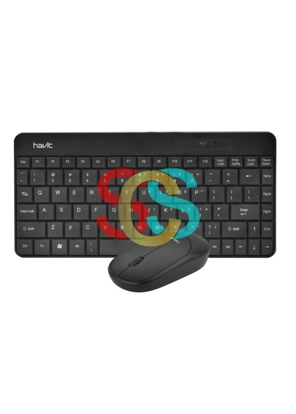 Havit Black Mini Wireless Keyboard & Mouse Combo #SS0153C