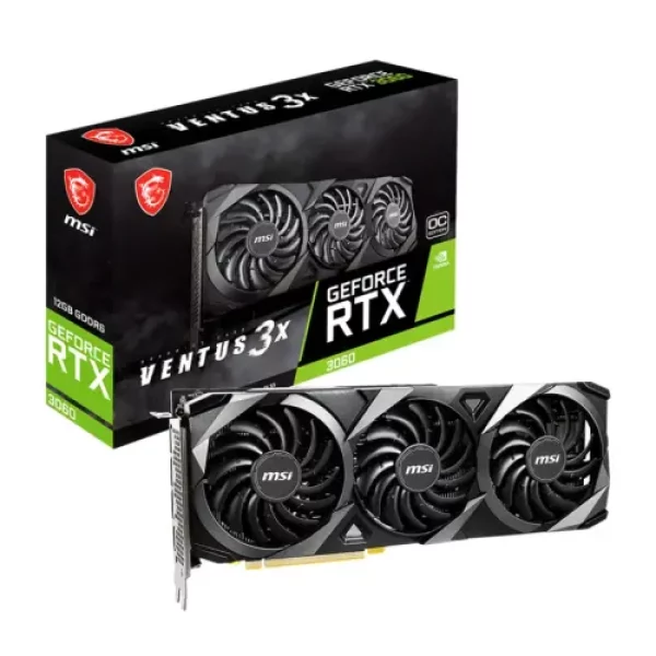 MSI GeForce RTX 3060 VENTUS 3X 12GB OC GDDR6 Graphics Card