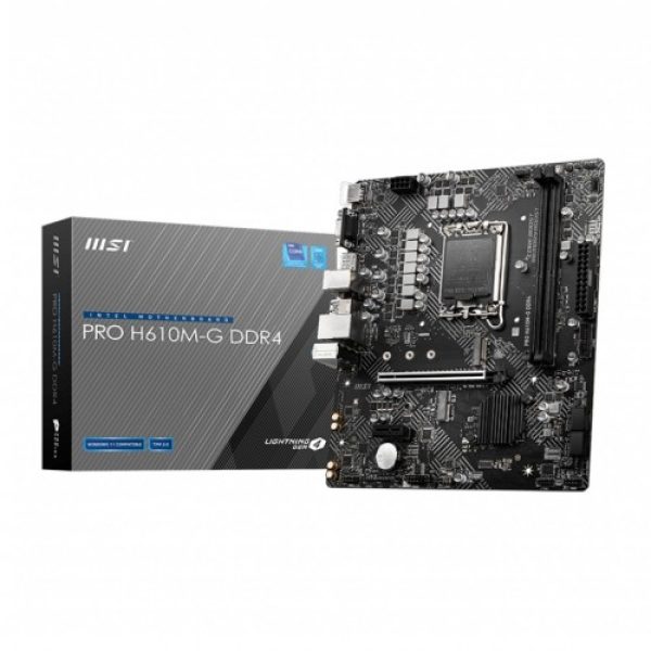 MSI PRO H610M-G DDR4 12th Gen Intel LGA1700 Socket Motherboard