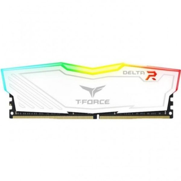 Team T-Force Delta 8GB 2666MHz DDR4 RGB White Desktop RAM