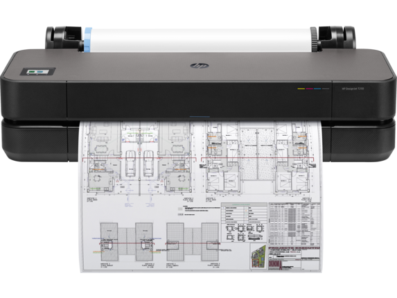 HP DesignJet T250 Large Format Compact Wireless Plotter Printer - 24", with Mobile Printing