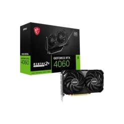 MSI GeForce RTX 4060 VENTUS 2X BLACK 8GB OC GDDR6 Graphics Card