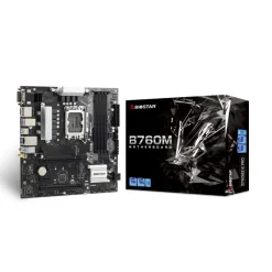 Biostar B760MZ-E PRO DDR5 14th Gen WiFi 6 & 6E module Supported M-ATX Motherboard (No WiFi card included))