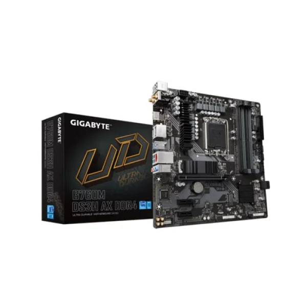 GIGABYTE B760M DS3H AX DDR4 13th & 12th Gen Micro ATX Motherboard