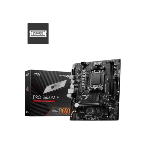 MSI PRO B650M-E DDR5 AMD AM5 mATX Motherboard