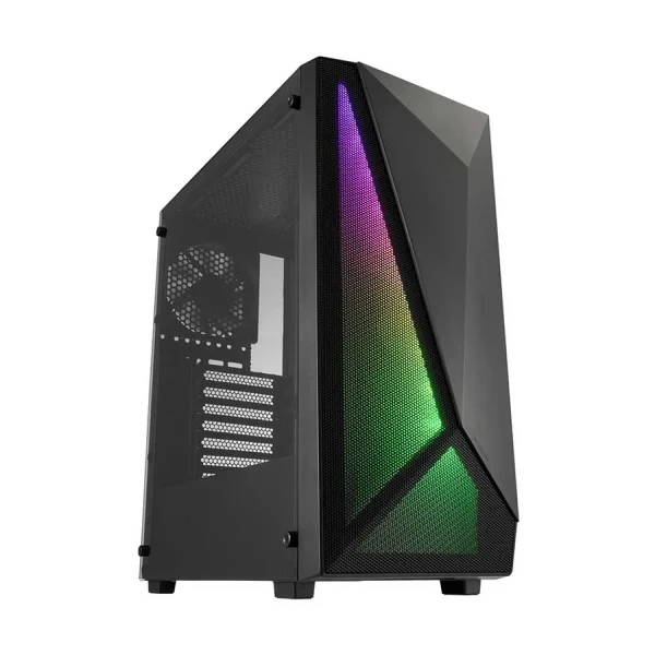 FSP CMT195A RGB Mid Tower Black ATX Gaming Desktop Casing