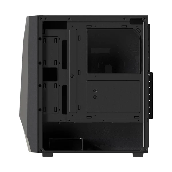 FSP CMT195A RGB Mid Tower Black ATX Gaming Desktop Casing - Image 3