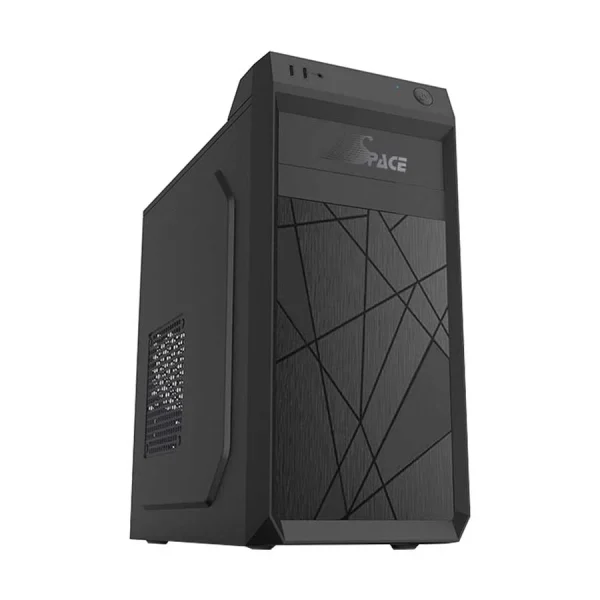 Space M506 Micro ATX Black Desktop Casing (With PSU)