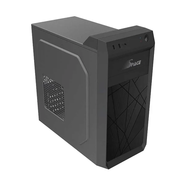 Space M506 Micro ATX Black Desktop Casing (With PSU) - Image 2