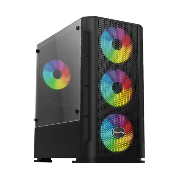 Value Top VT-B700 Mini Tower Black Micro-ATX Gaming Desktop Casing - Image 4