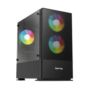 Value Top VT-B701 Mini Tower Micro-ATX (Tempered Glass Side Window) Black Gaming Desktop Casing price in bd /samanta computer