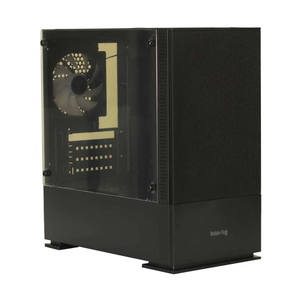 Value Top VT-B701 Mini Tower Micro-ATX (Tempered Glass Side Window) Black Gaming Desktop Casing - Image 4