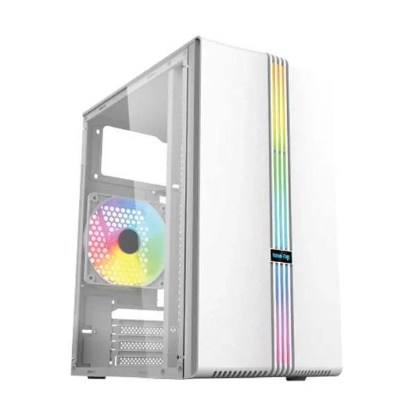 Quick Overview Case Type - Mini Tower Optical Drive Bay - No Cooling Fan (Built-In) - 1 Lighting Fan - LED Power Supply (Built-In) - Yes Back-Connect Supported - No - Image 3