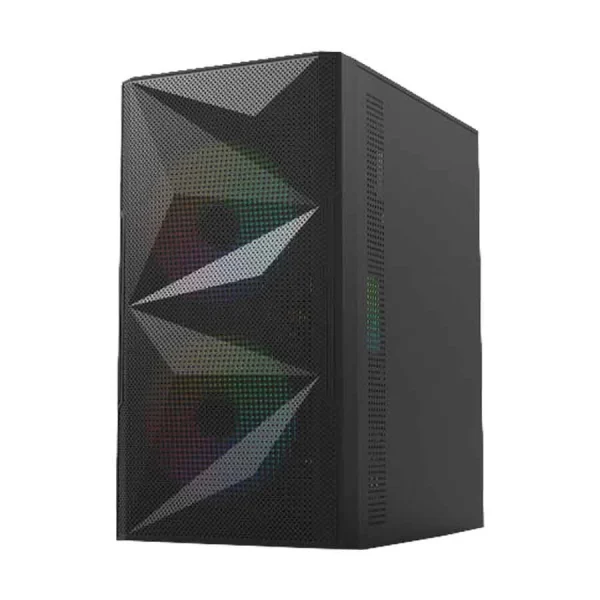 Value Top VT-M700 Mini Tower Micro-ATX (Tempered Glass Side Window) Black Gaming Desktop Casing With Standard PSU - Image 5