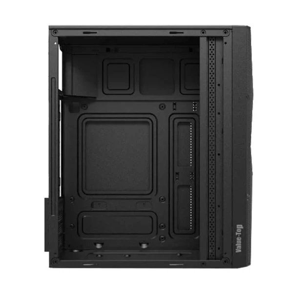 Value Top VT-M700 Mini Tower Micro-ATX (Tempered Glass Side Window) Black Gaming Desktop Casing With Standard PSU - Image 2