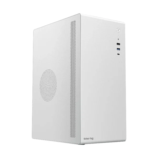 Value Top VT-V200CW Mini Tower Micro ATX White Casing with Standard PSU - Image 2