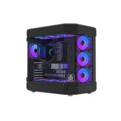 Casing Monarch Infinity X10 ARGB ATX Gaming Case Black